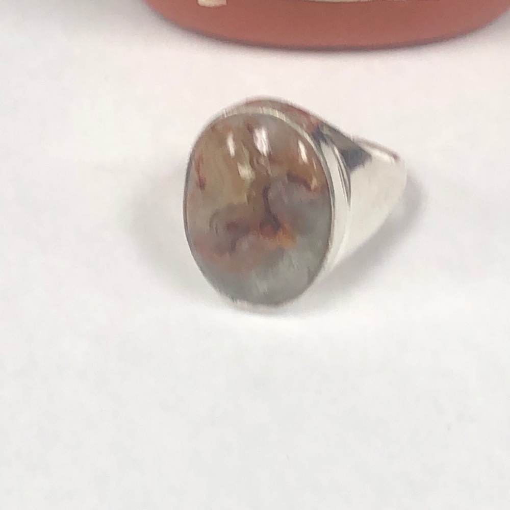 Silver Agate Ring - image 6